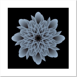 Beautiful and Artistic Grey Flower Posters and Art